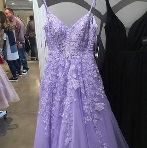 Lavender prom dress